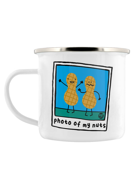 Pop Factory Photo of My Nuts Enamel Mug
