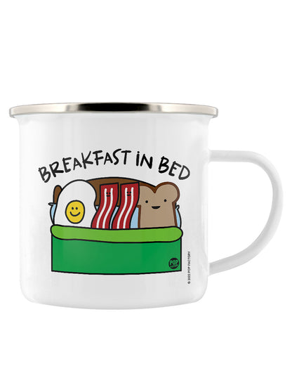 Pop Factory Breakfast In Bed Enamel Mug