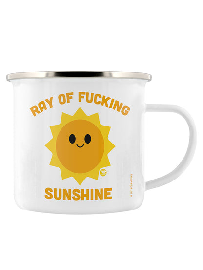 Pop Factory Ray of Fucking Sunshine Enamel Mug