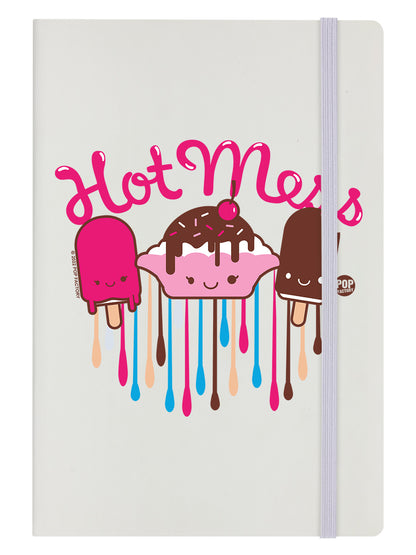 Pop Factory Hot Mess Cream A5 Hard Cover Notebook