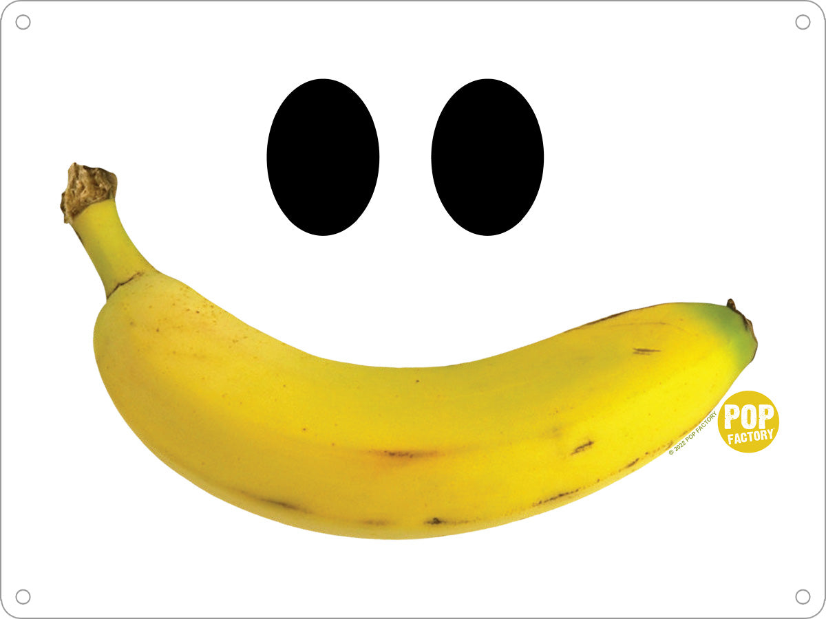 Pop Factory Banana Smile Mini Tin Sign