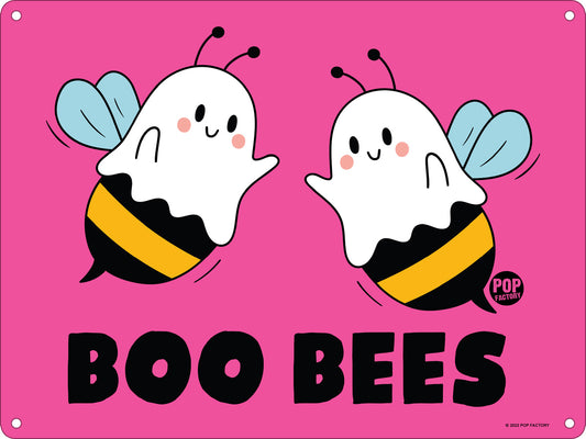 Pop Factory Boo Bees Mini Tin Sign