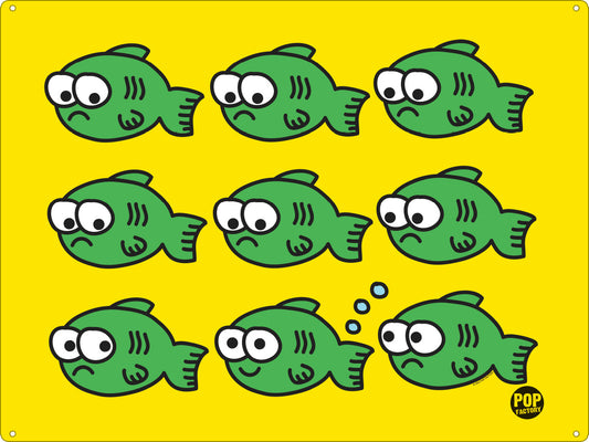 Pop Factory Fish Fart Tin Sign
