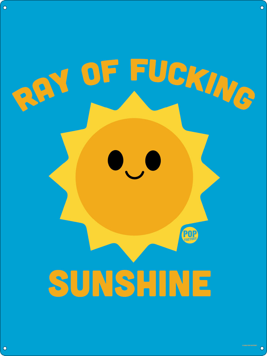 Pop Factory Ray of Fucking Sunshine Tin Sign