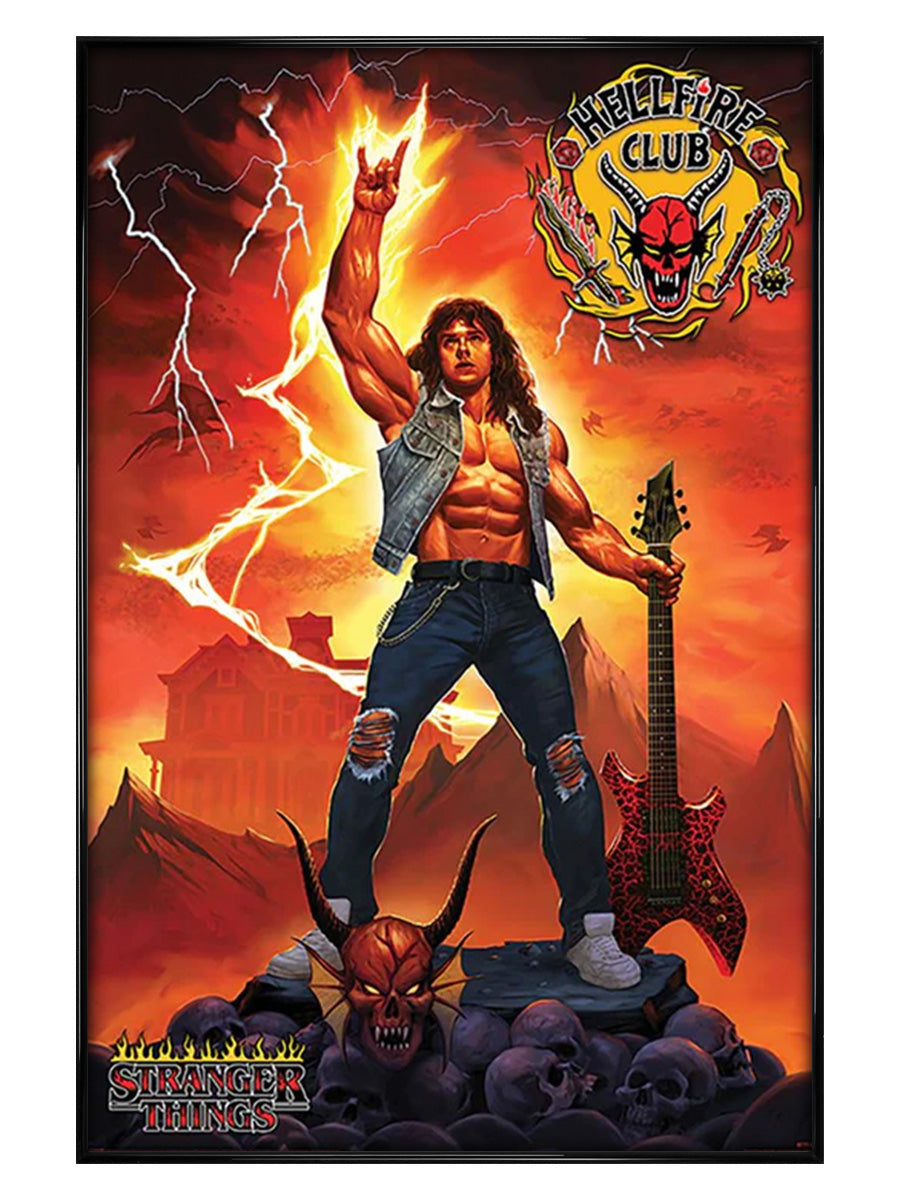 Stranger Things 4 Hellfire Club Rock God Poster