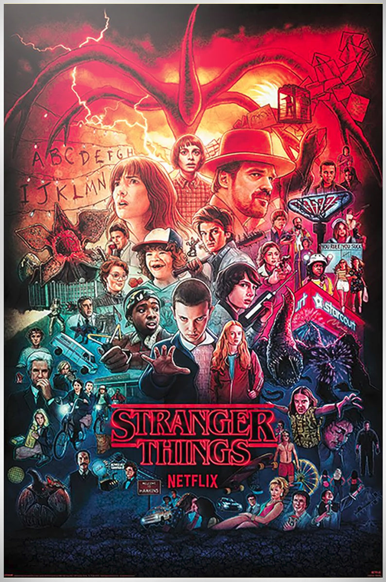 Stranger Things Seasons Montage Maxi Poster