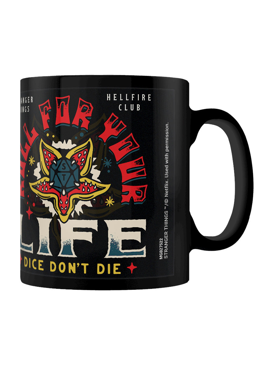 Stranger Things 4 Hellfire Club Black Mug