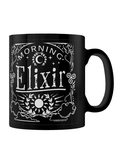 Morning Elixir Black Mug