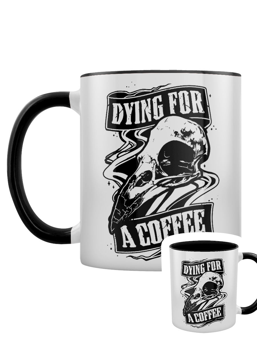 Dying For A Coffee Black Inner 2-Tone Mug