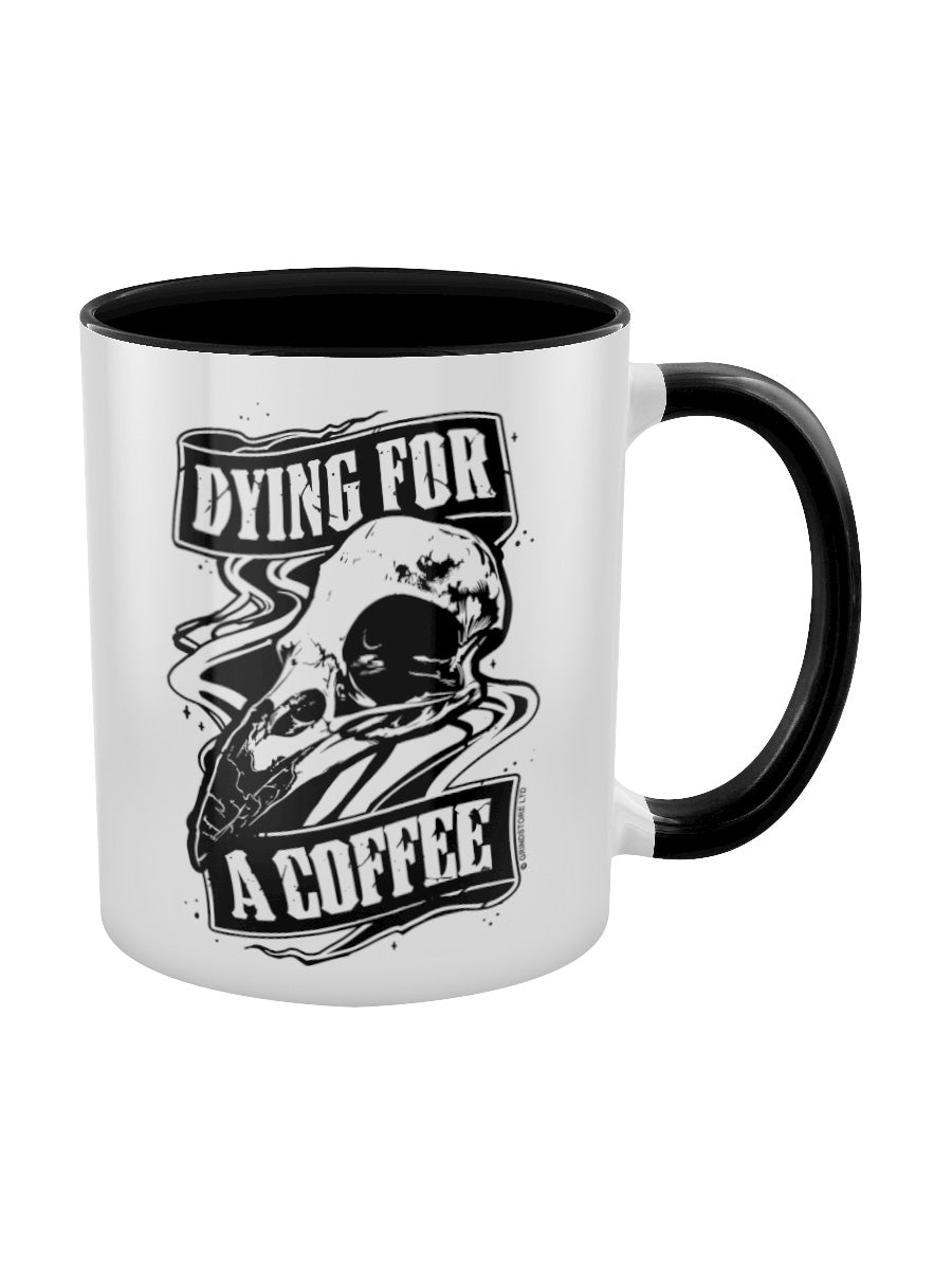 Dying For A Coffee Black Inner 2-Tone Mug