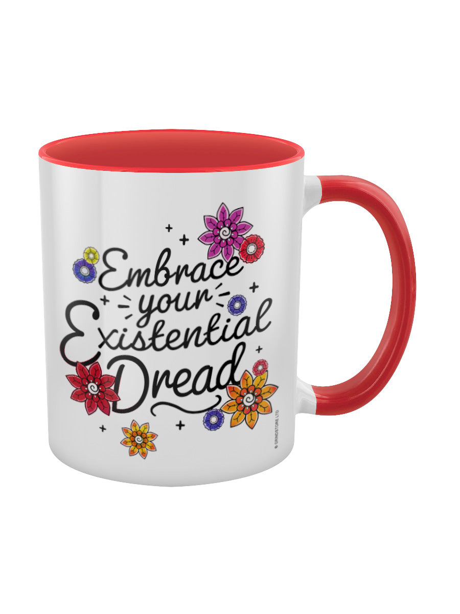 Embrace Your Existential Dread Red Inner 2-Tone Mug