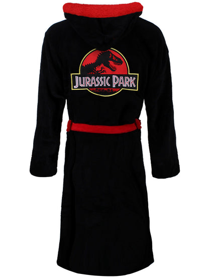 Jurassic Park Logo Black Bathrobe
