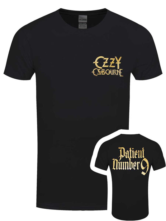 Ozzy Osbourne Patient No.9 Gold Logo Men's Black T-Shirt