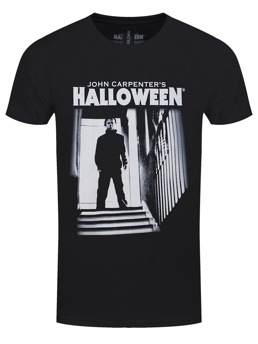 Halloween Stairs Men's Black T-Shirt
