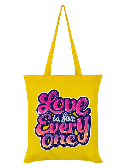 Love Is For Everyone Yellow Tote Bag