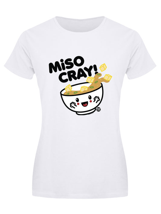 Pop Factory Miso Cray Ladies White T-Shirt