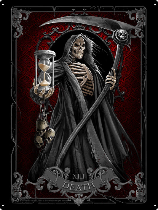 Spiral Death Tarot Tin Sign