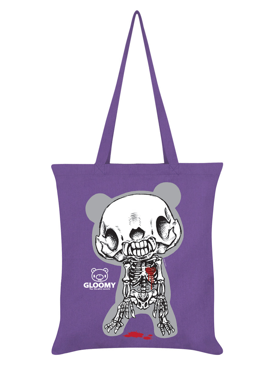 Gloomy Bear Bones Violet Tote Bag