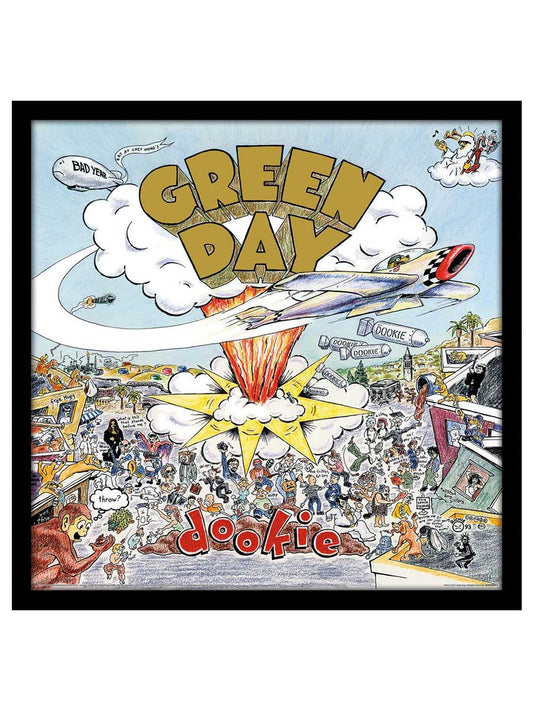 Green Day Dookie Album Cover Print