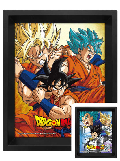 Dragon Ball Super Friends or Rivals Framed 3D Lenticular Poster