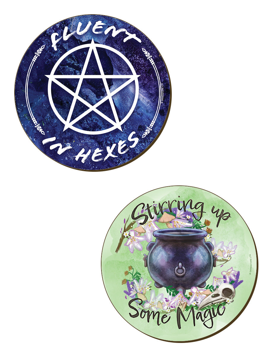 Wicca 4 Piece Coaster Set