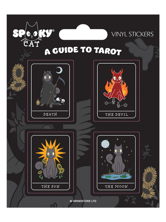 Spooky Cat A Guide To Tarot Vinyl Sticker Set