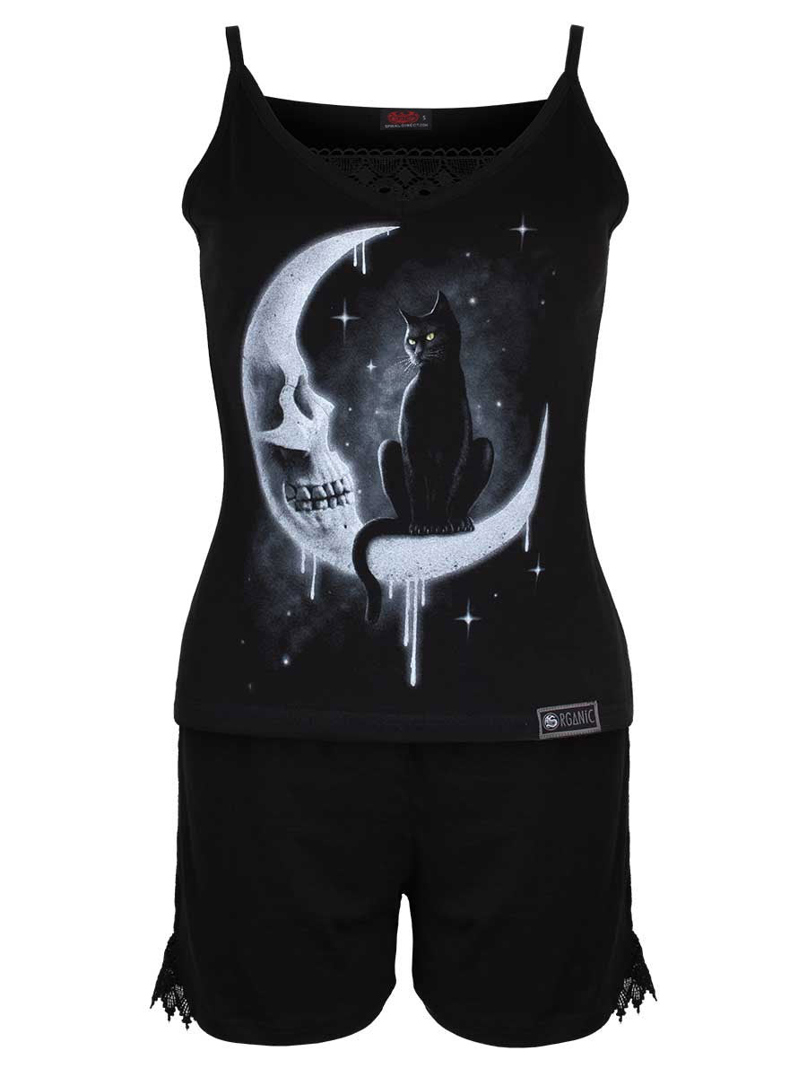Spiral Gothic Moon Camisole Pyjama Set