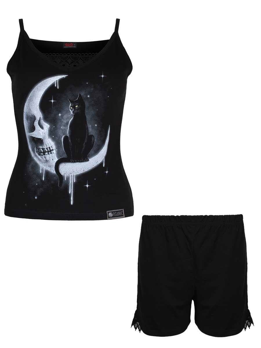 Spiral Gothic Moon Camisole Pyjama Set