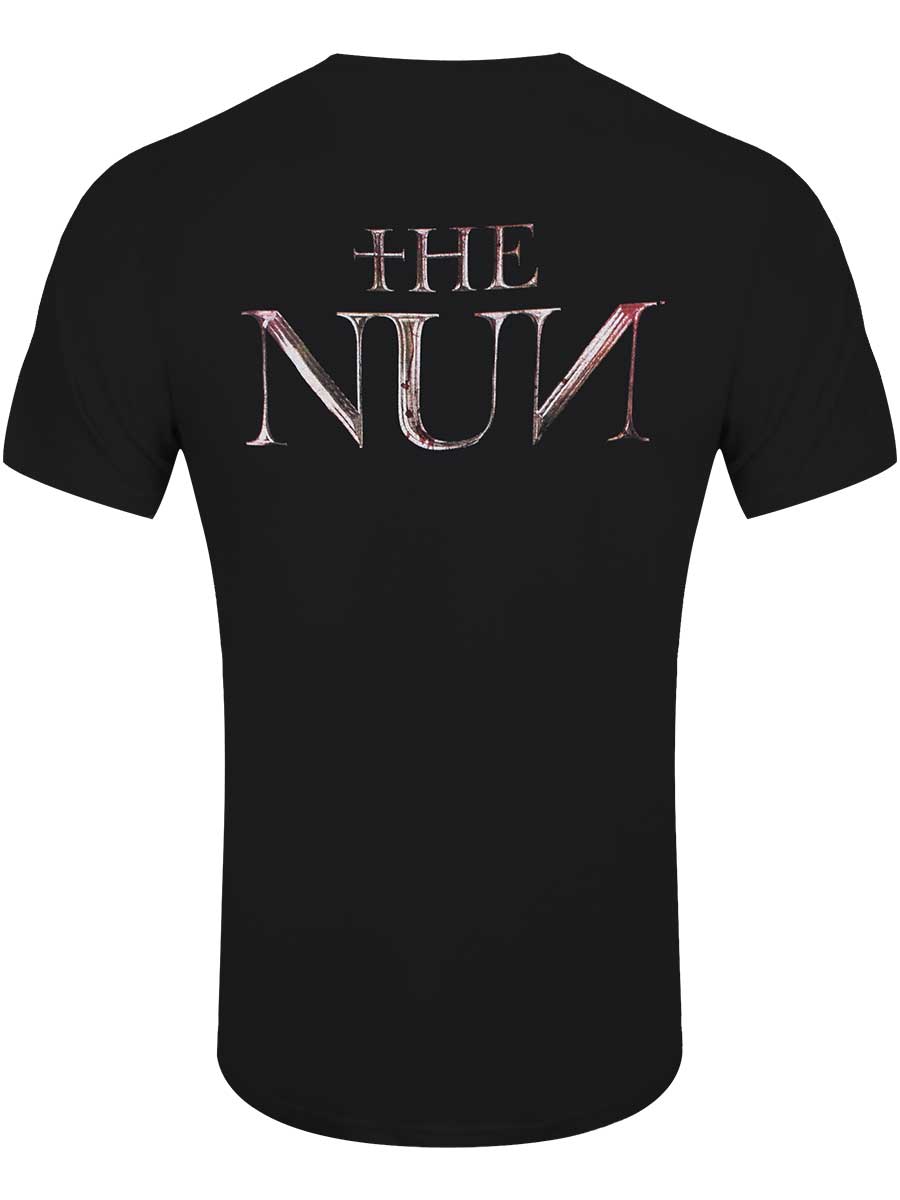 Spiral The Nun Skull Illusion Men's Black T-Shirt