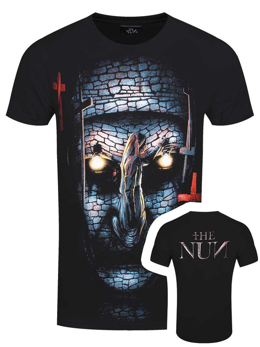 Spiral The Nun Skull Illusion Men's Black T-Shirt