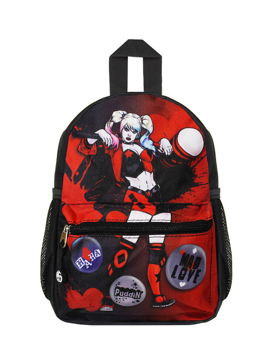 Spiral Harley Quinn Splatter Mini Backpack