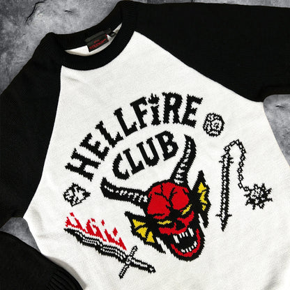Stranger Things Hellfire Club Knitted Christmas Jumper