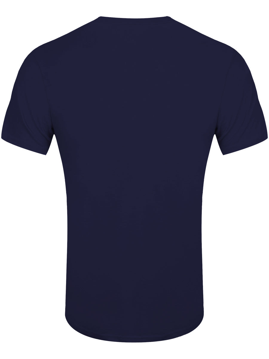 Harry Potter Hogwarts Faded Crest Men's Navy T-Shirt