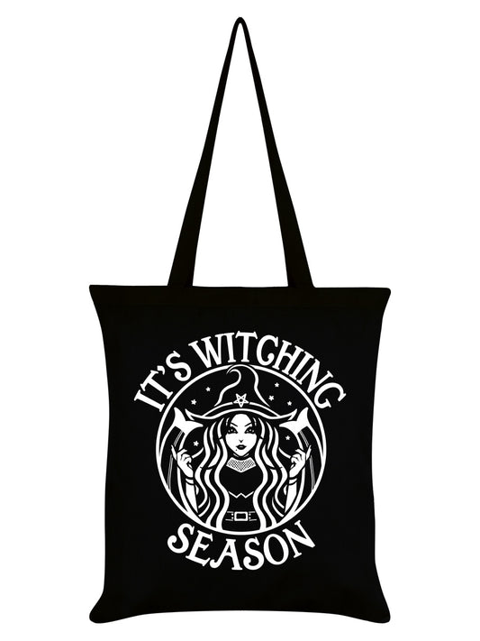 It's Witching Season Halloween Black Tote Bag