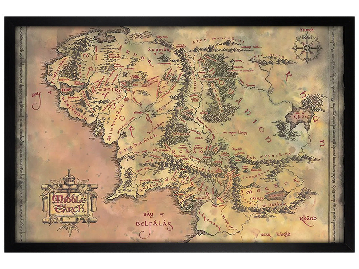 Lord of the Rings Middle Earth Maxi Poster