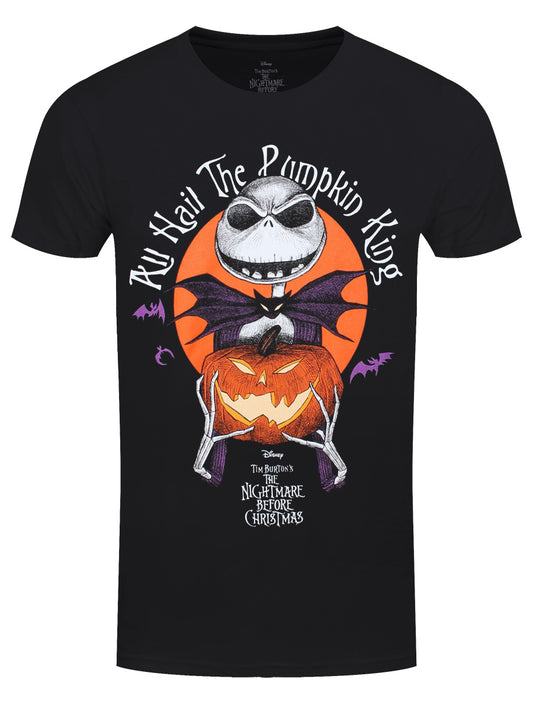 The Nightmare Before Christmas All Hail The Pumpkin King Men's Black T-Shirt