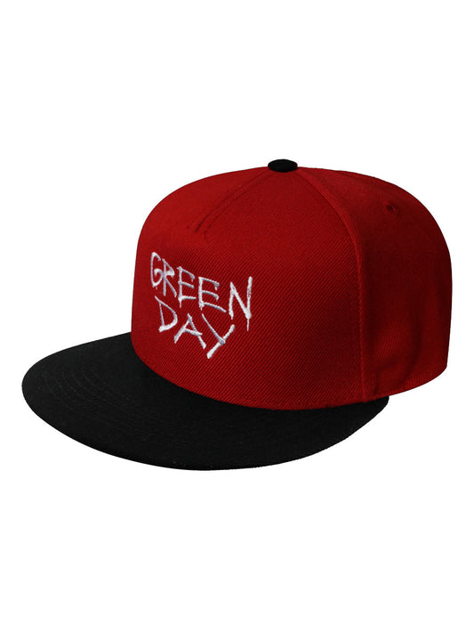 Green Day Radio Hat Red Snapback Cap