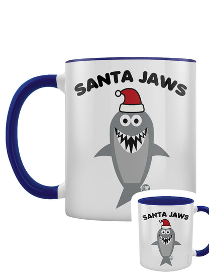 Pop Factory Santa Jaws Christmas Blue Inner 2-Tone Mug