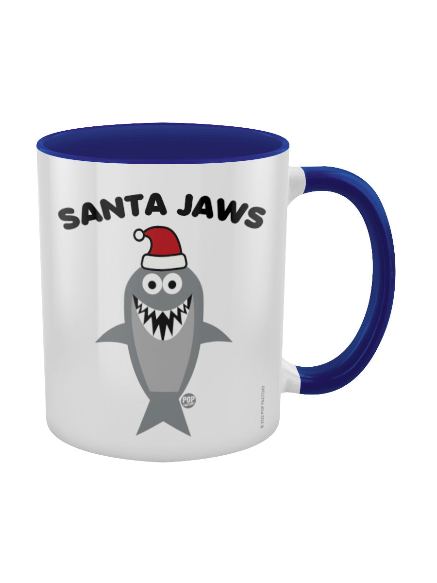 Pop Factory Santa Jaws Christmas Blue Inner 2-Tone Mug