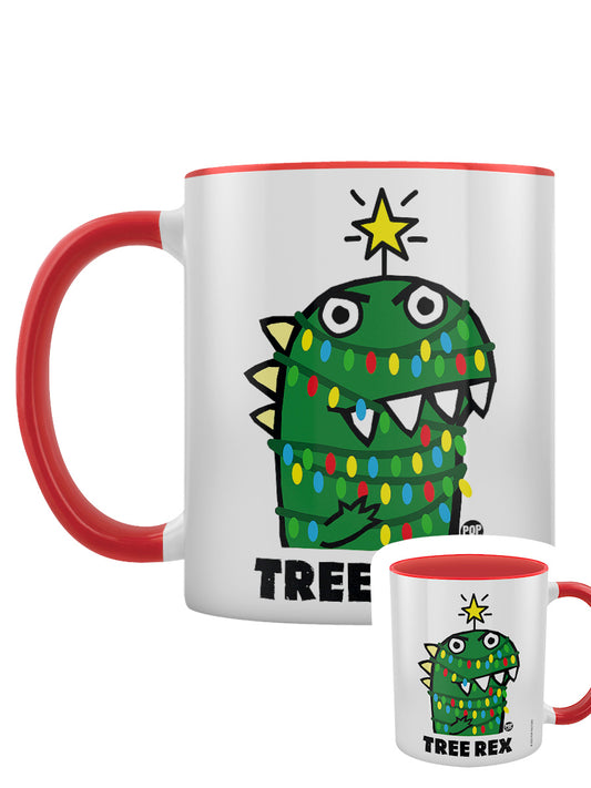 Pop Factory Tree Rex Christmas Red Inner 2-Tone Mug