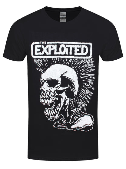 The Exploited Vintage Skull Men's Black T-Shirt