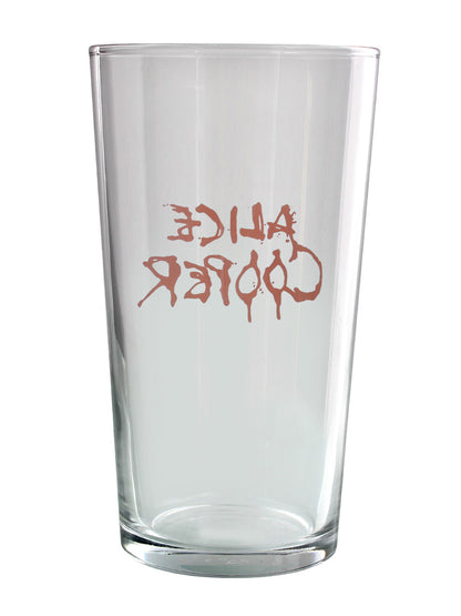 Alice Cooper Logo Drinking Glass