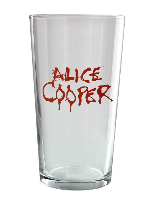 Alice Cooper Logo Drinking Glass