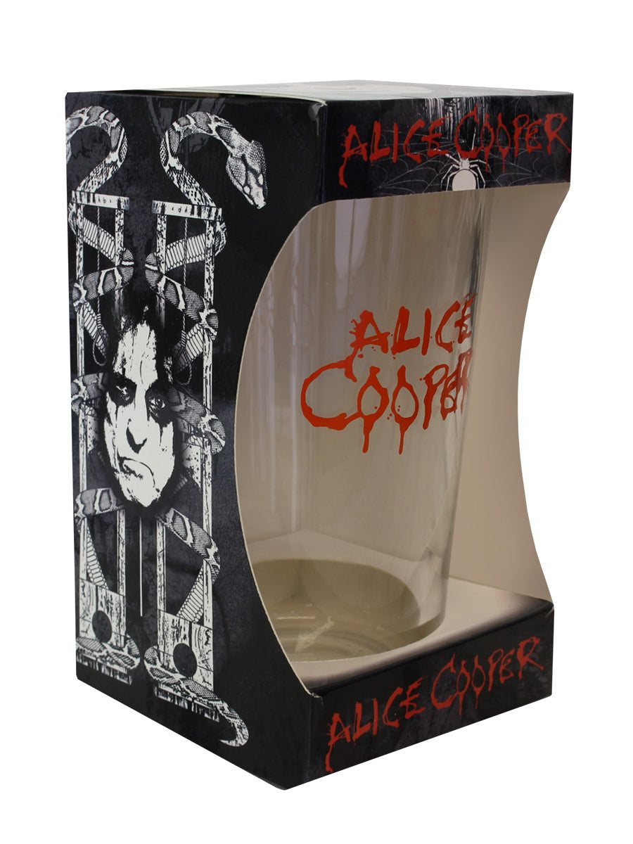 Alice Cooper Logo Drinking Glass