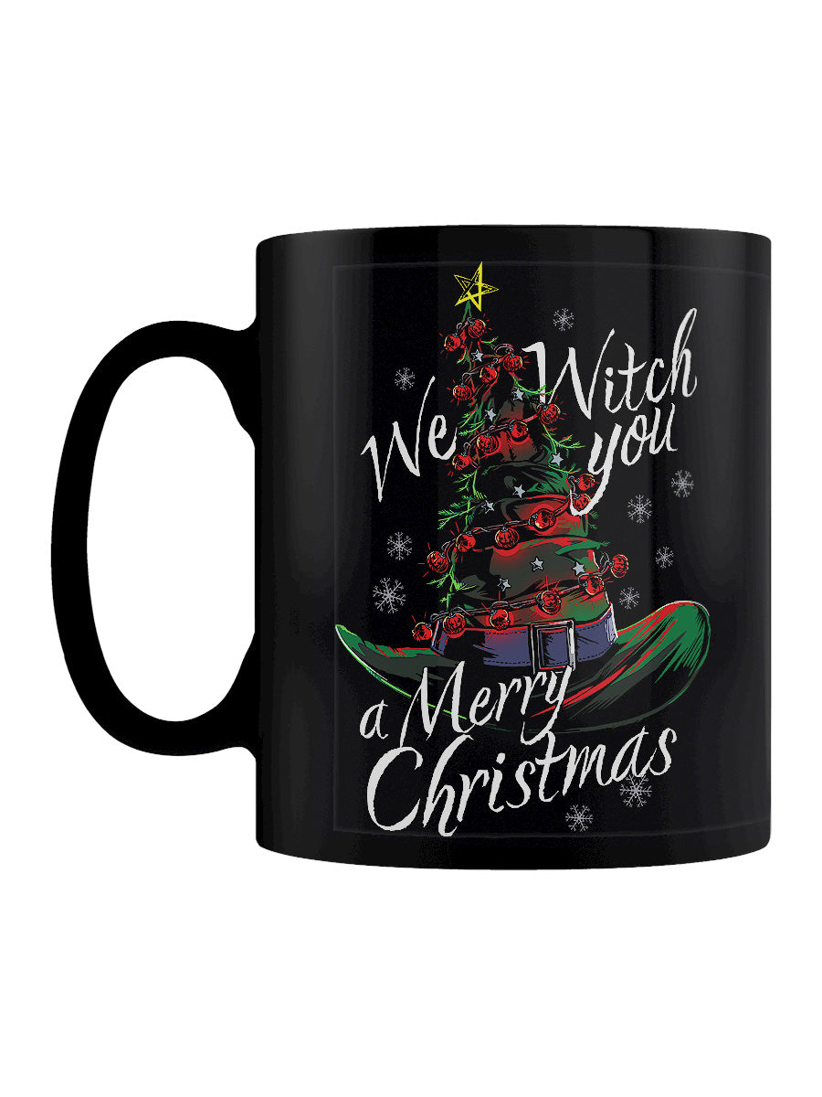We Witch You A Merry Christmas Black Mug