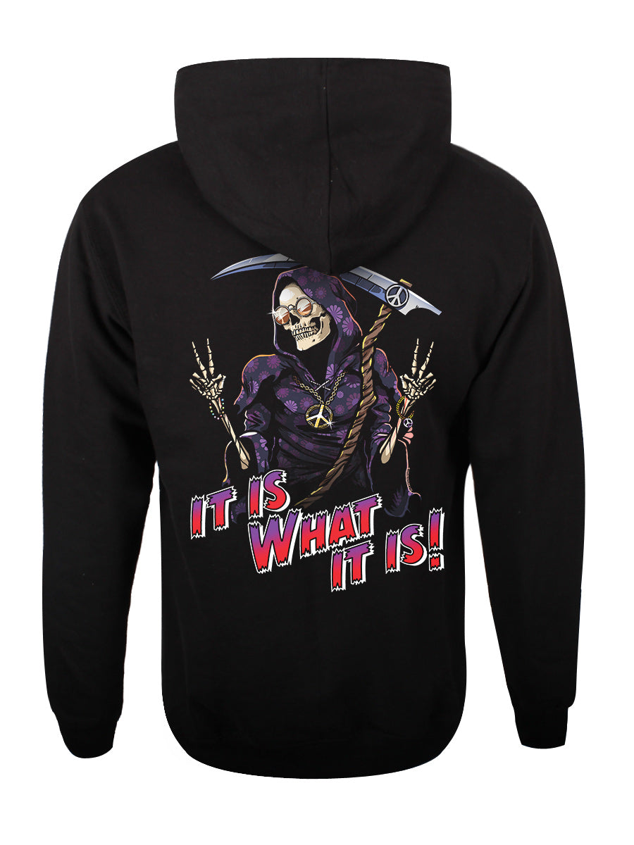 Reaper It Is What It Is Unisex Black Pullover Hoodie