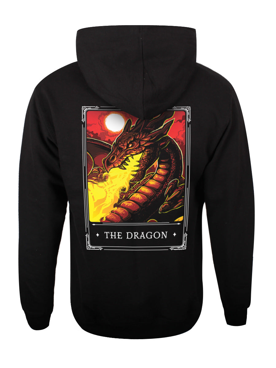 Deadly Tarot Legends - The Dragon Unisex Black Pullover Hoodie