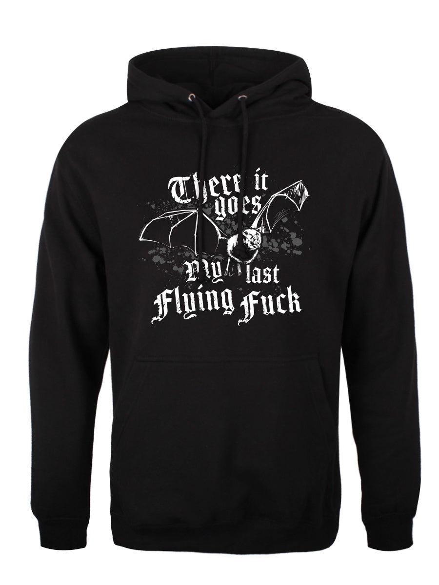 There It Goes My Last Flying Fuck Unisex Black Pullover Hoodie – Grindstore