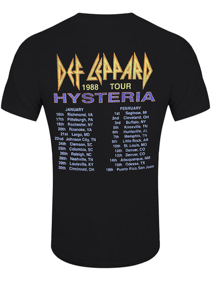 Def Leppard Hysteria '88 Men's Black T-Shirt