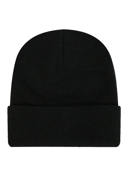 Rainbow Feelings Black Beanie